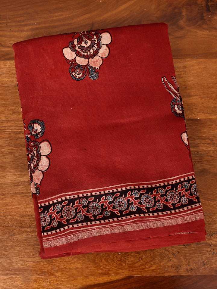 PIYAL : AJRAKH HANDBLOCK CHANDERI SAREE
