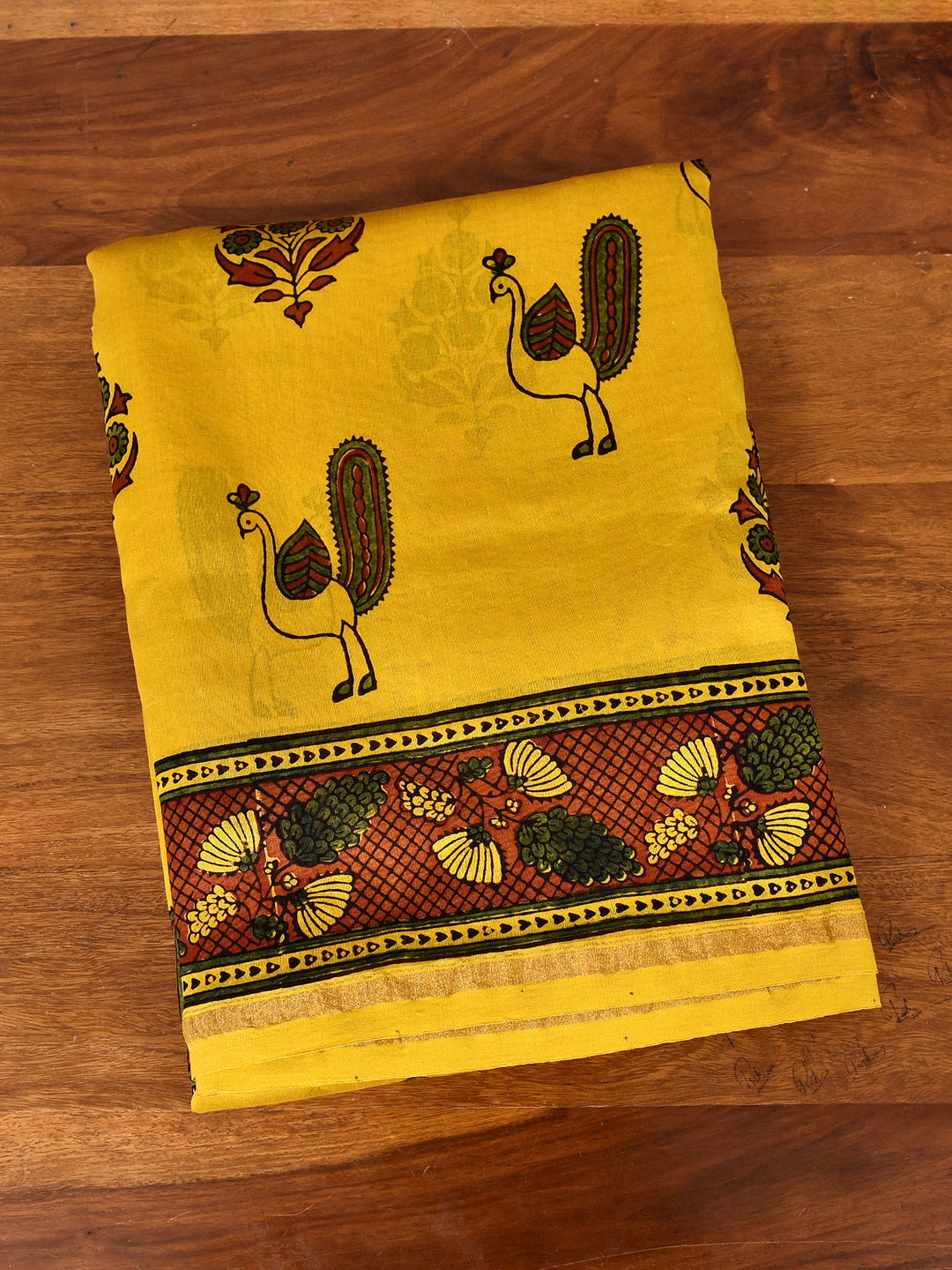 VINILA  : AJRAKH HANDBLOCK CHANDERI SAREE