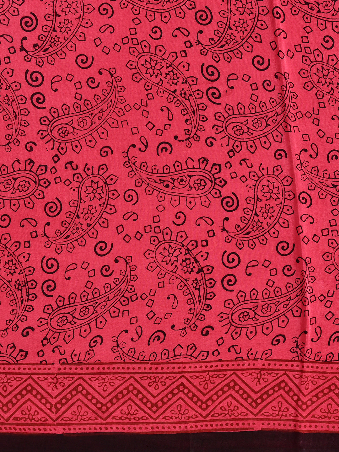 MUSTAMA : BAGH HANDBLOCK CREPE SILK SAREE