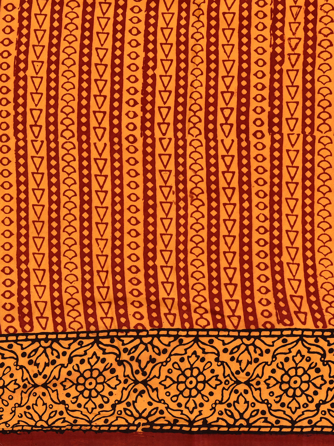 UPSANAA : BAGH HANDBLOCK CREPE SILK SAREE