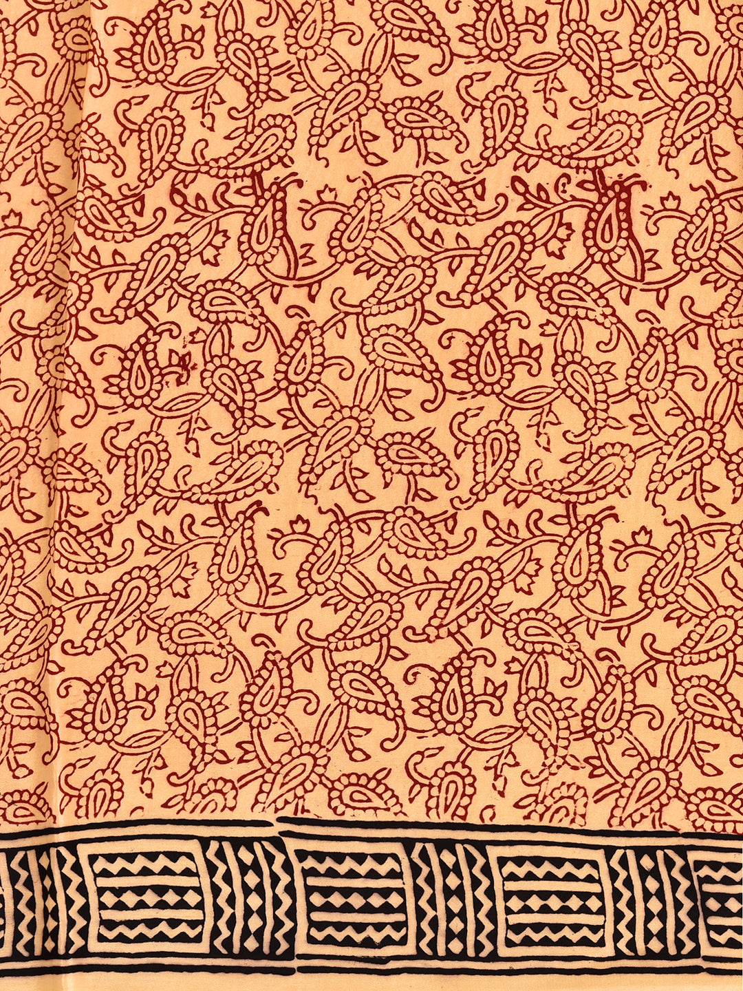 ALUVAK : BAGH HANDBLOCK CREPE SILK SAREE