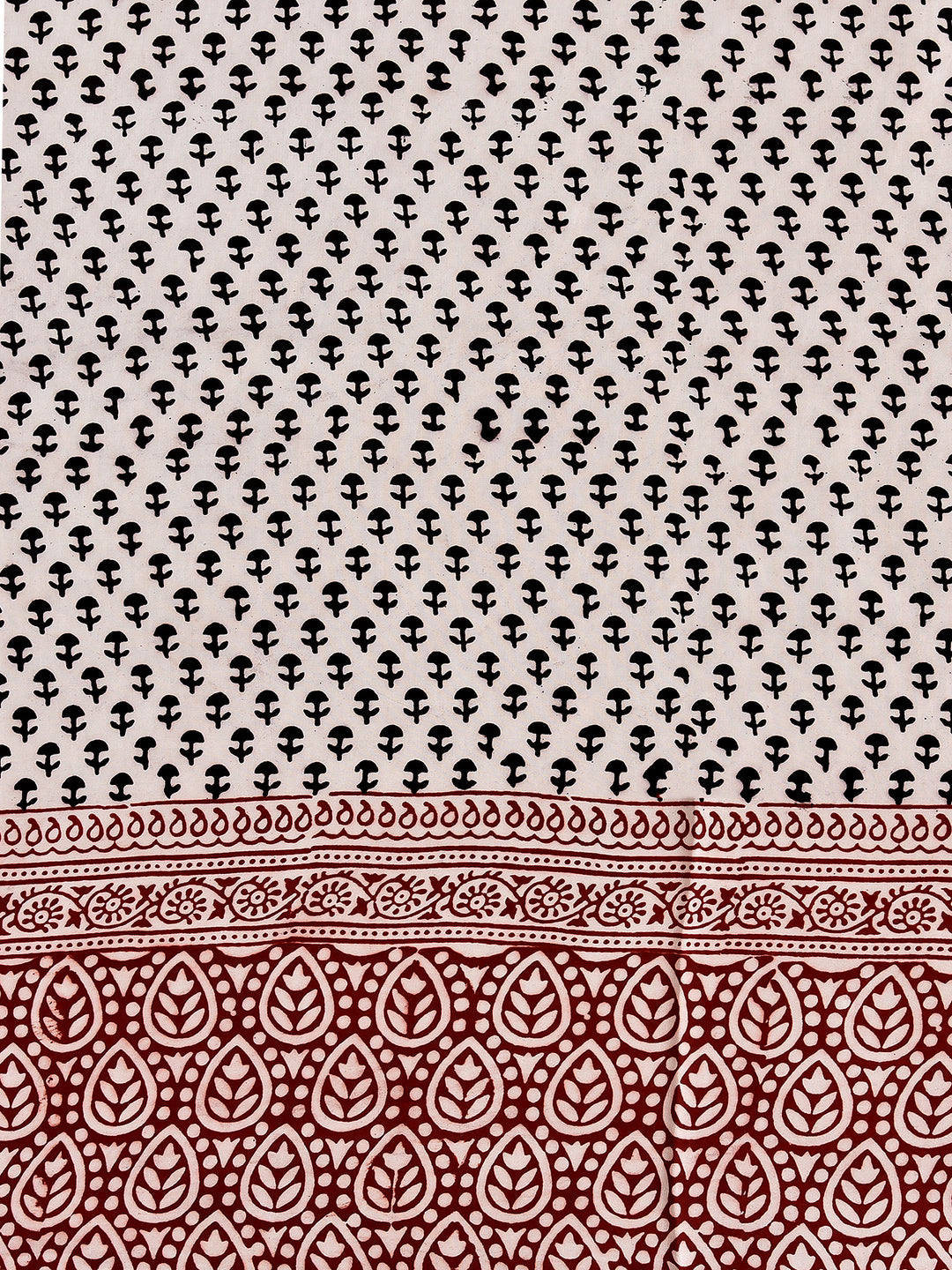 SARASI : BAGH HANDBLOCK CREPE SILK SAREE