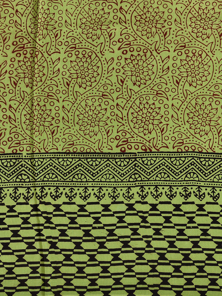 UTUPI : BAGH HANDBLOCK CREPE SILK SAREE
