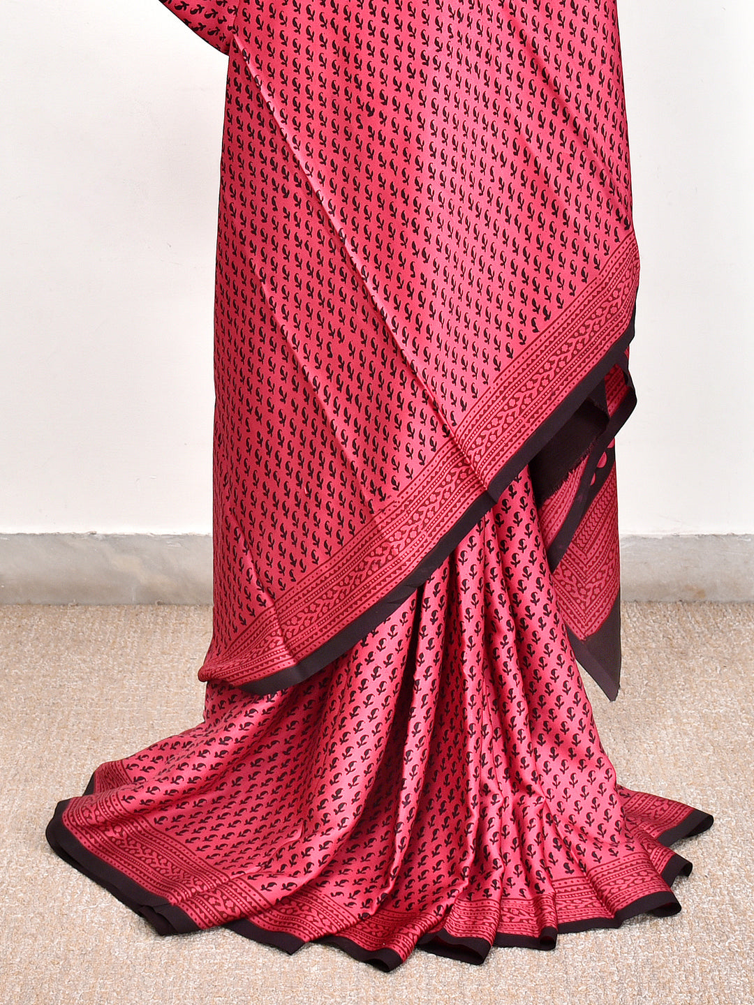 KODINELA : BAGH HANDBLOCK MODAL SILK SAREE
