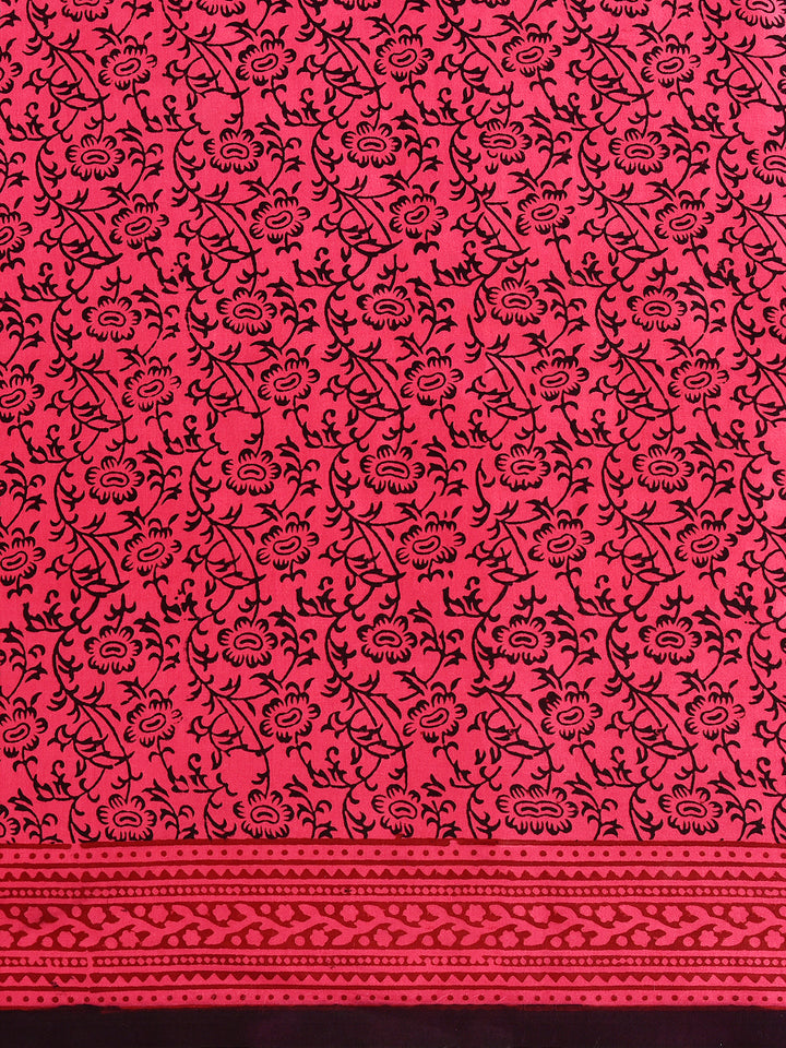 KODINELA : BAGH HANDBLOCK MODAL SILK SAREE