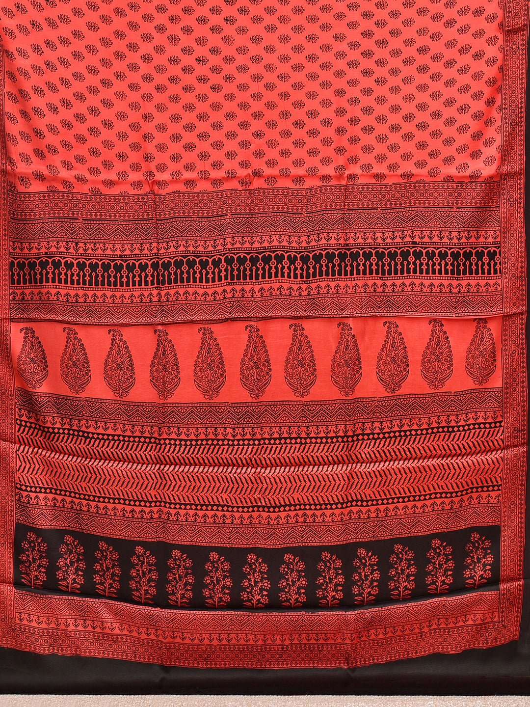 TEJU : BAGH HANDBLOCK MODAL SILK SAREE