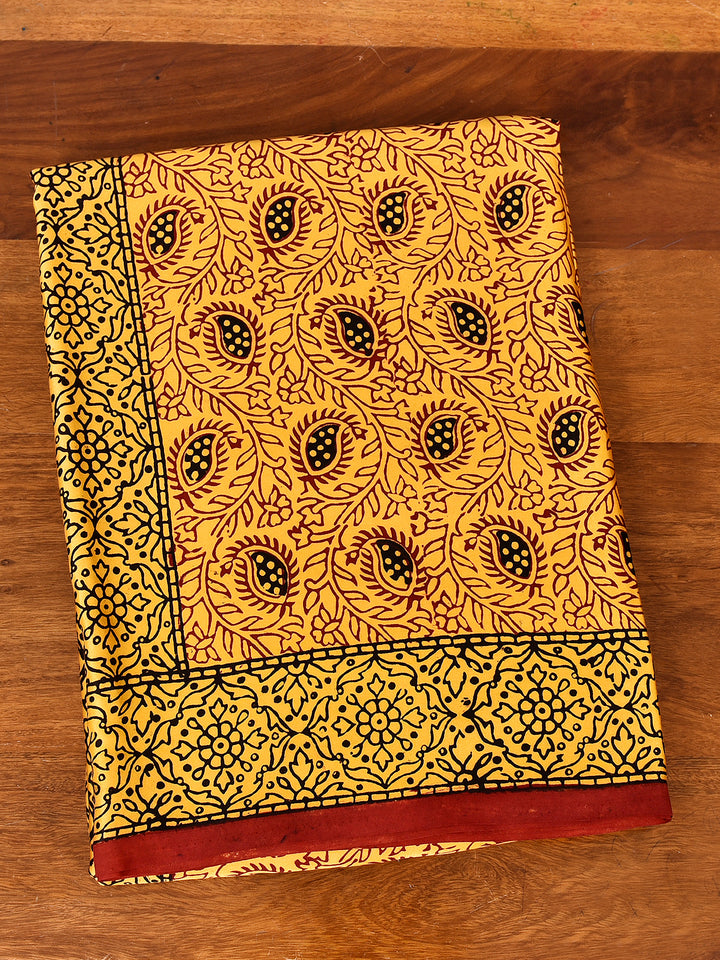 TRIKALI : BAGH HANDBLOCK MODAL SILK SAREE