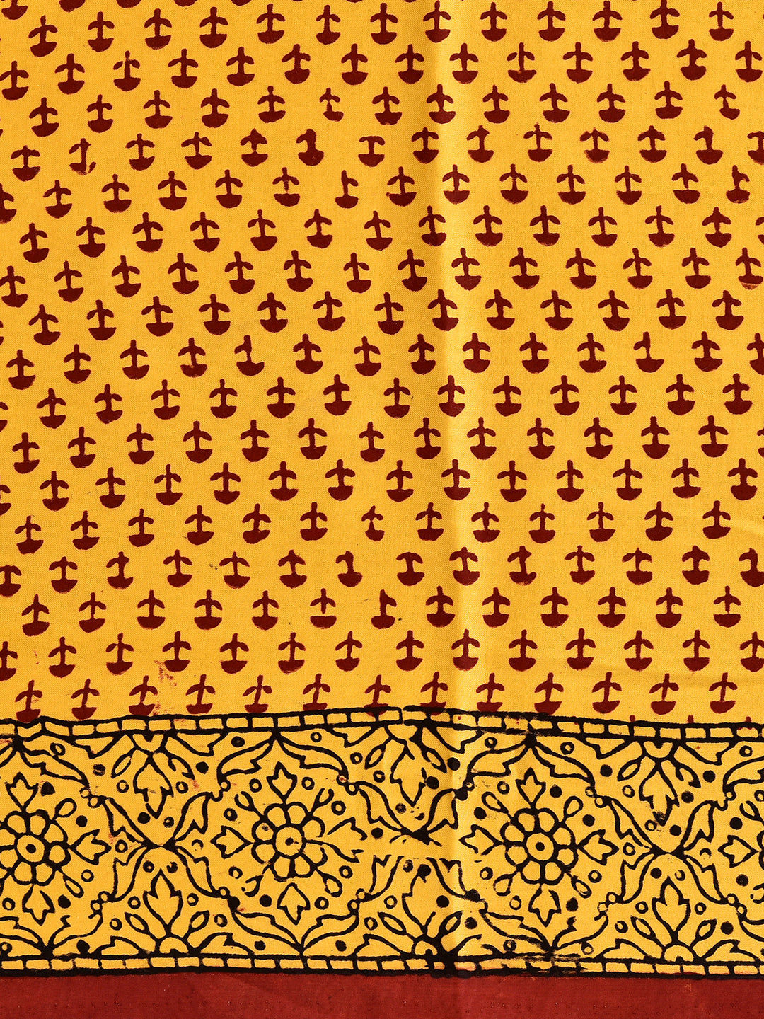 TRIKALI : BAGH HANDBLOCK MODAL SILK SAREE