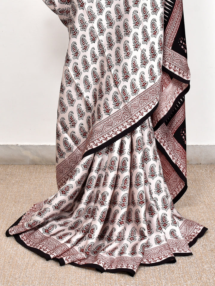 JENNY : BAGH HANDBLOCK MODAL SILK SAREE