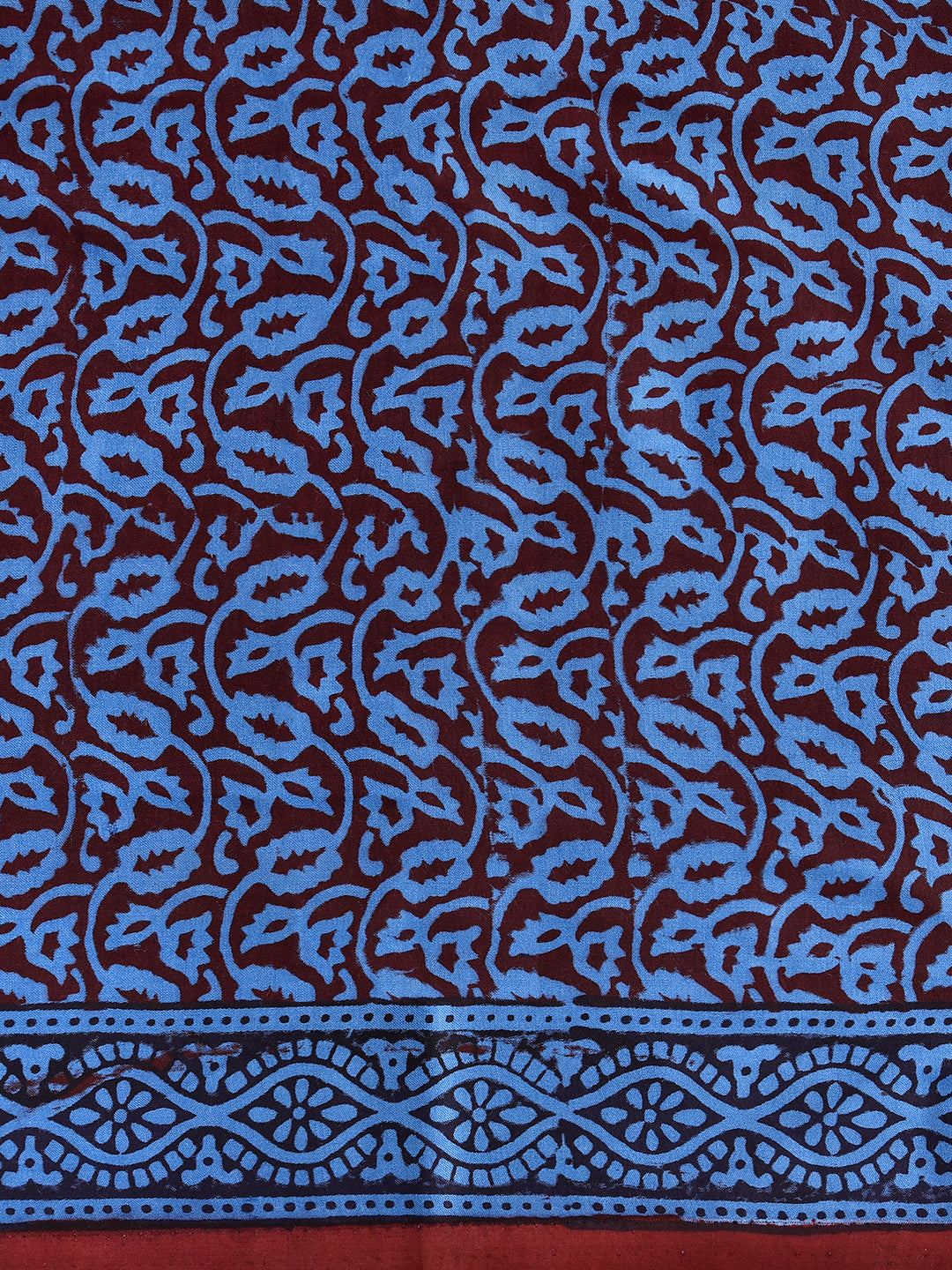 LIYOSIM : BAGH HANDBLOCK MODAL SILK SAREE