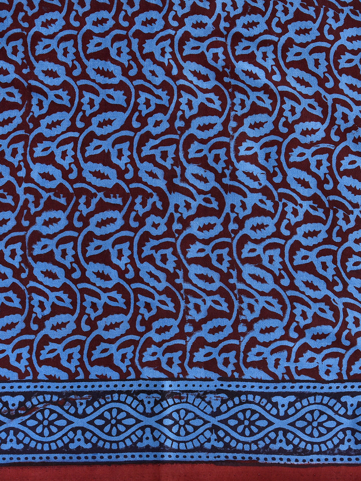 LIYOSIM : BAGH HANDBLOCK MODAL SILK SAREE