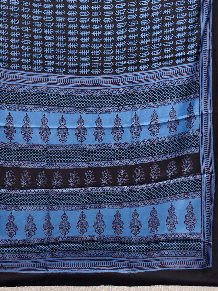 KISKI : BAGH HANDBLOCK MODAL SILK SAREE