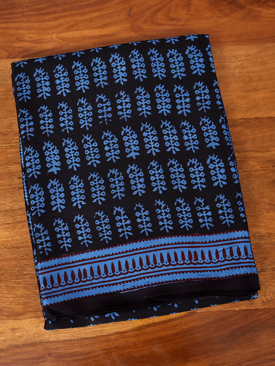 KISKI : BAGH HANDBLOCK MODAL SILK SAREE