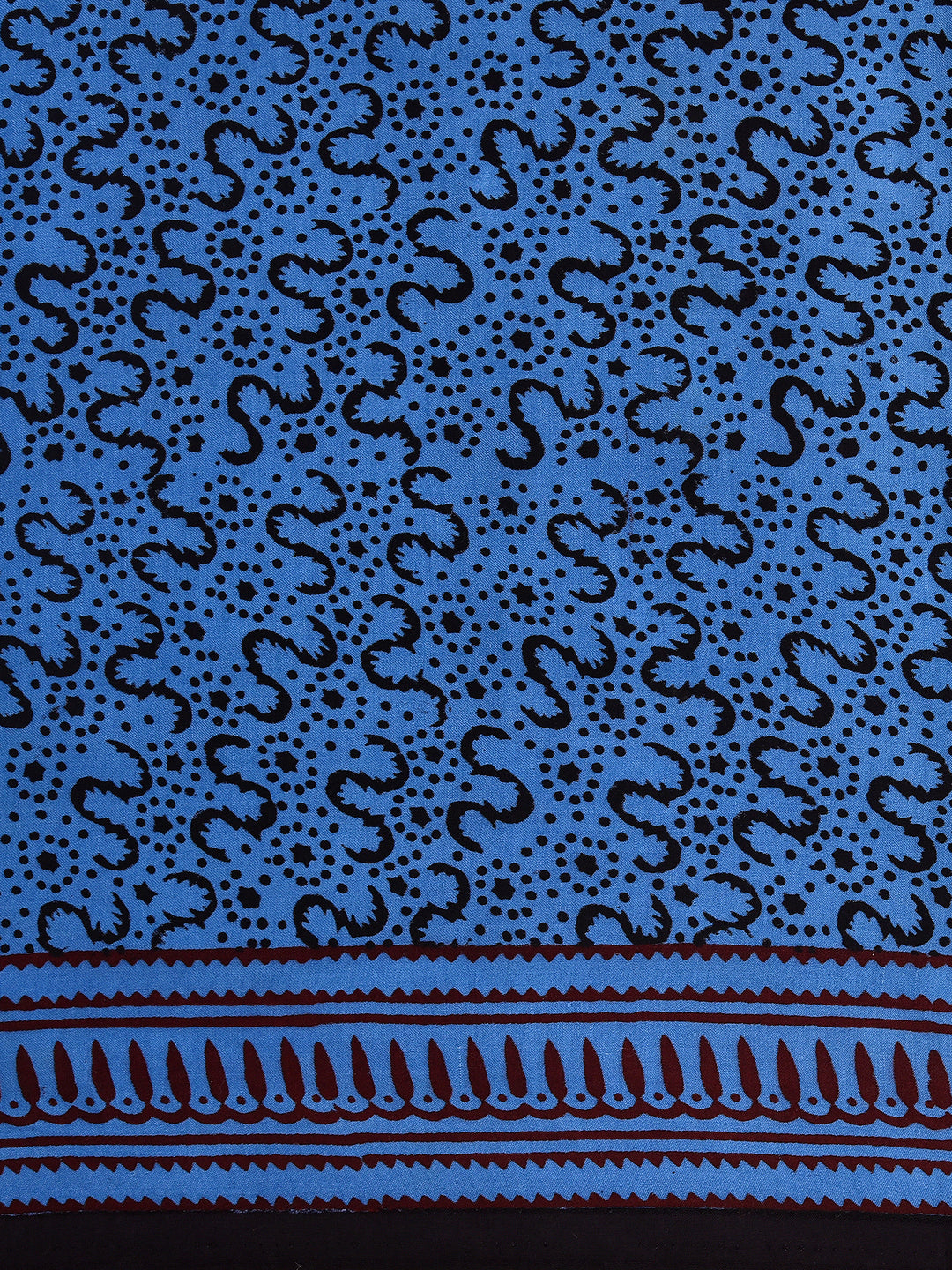 KISKI : BAGH HANDBLOCK MODAL SILK SAREE