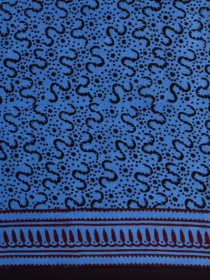 KISKI : BAGH HANDBLOCK MODAL SILK SAREE