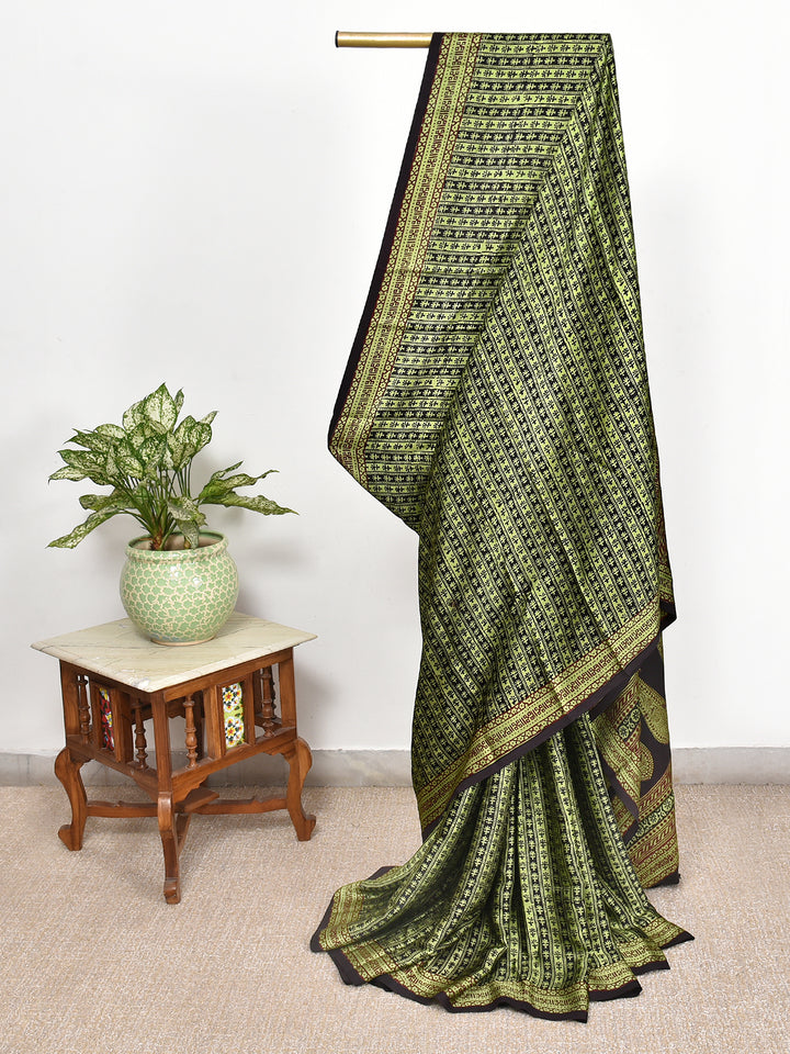 MUNALI : BAGH HANDBLOCK MODAL SILK SAREE