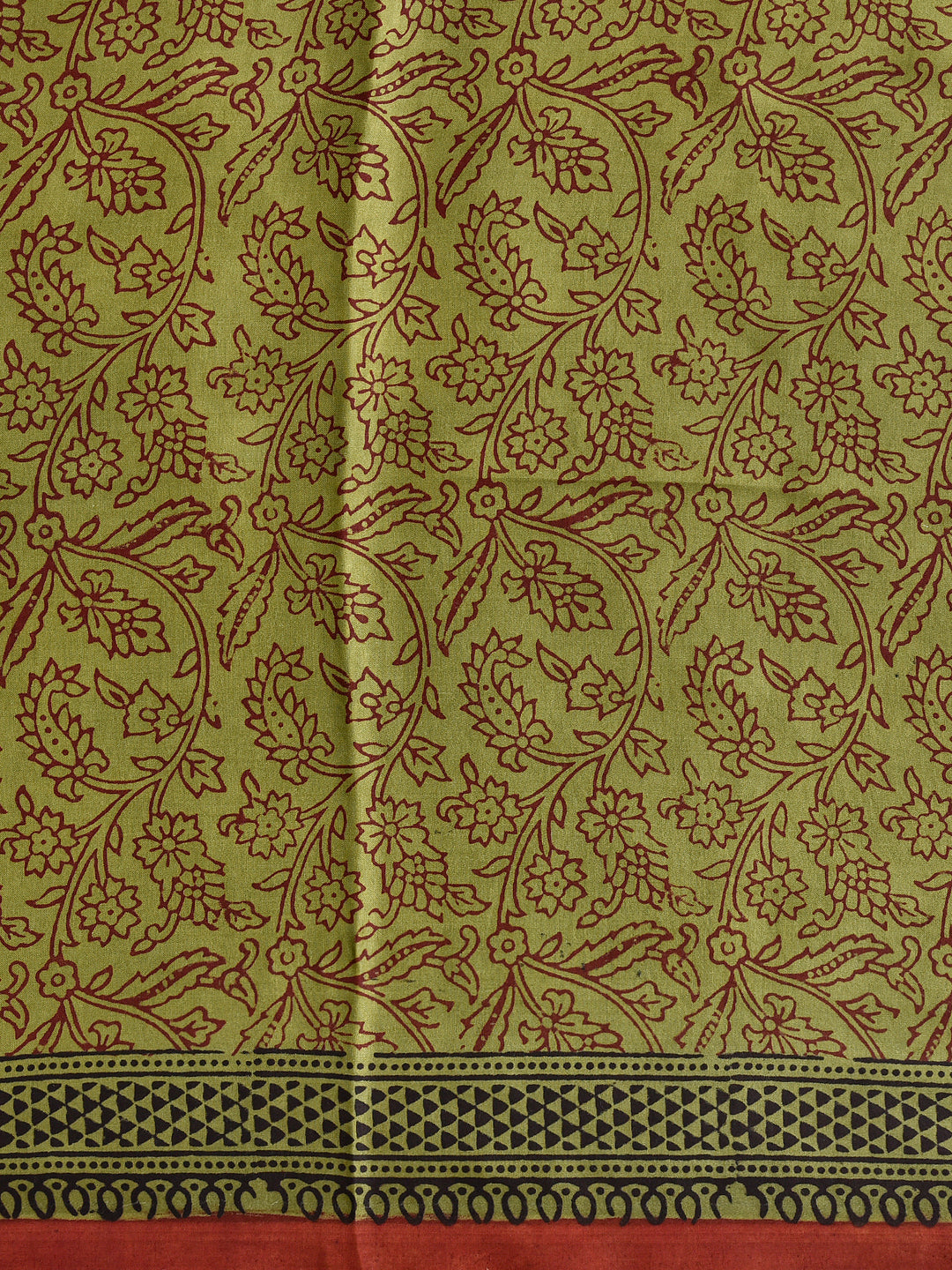 YOGISHMA : BAGH HANDBLOCK MODAL SILK SAREE