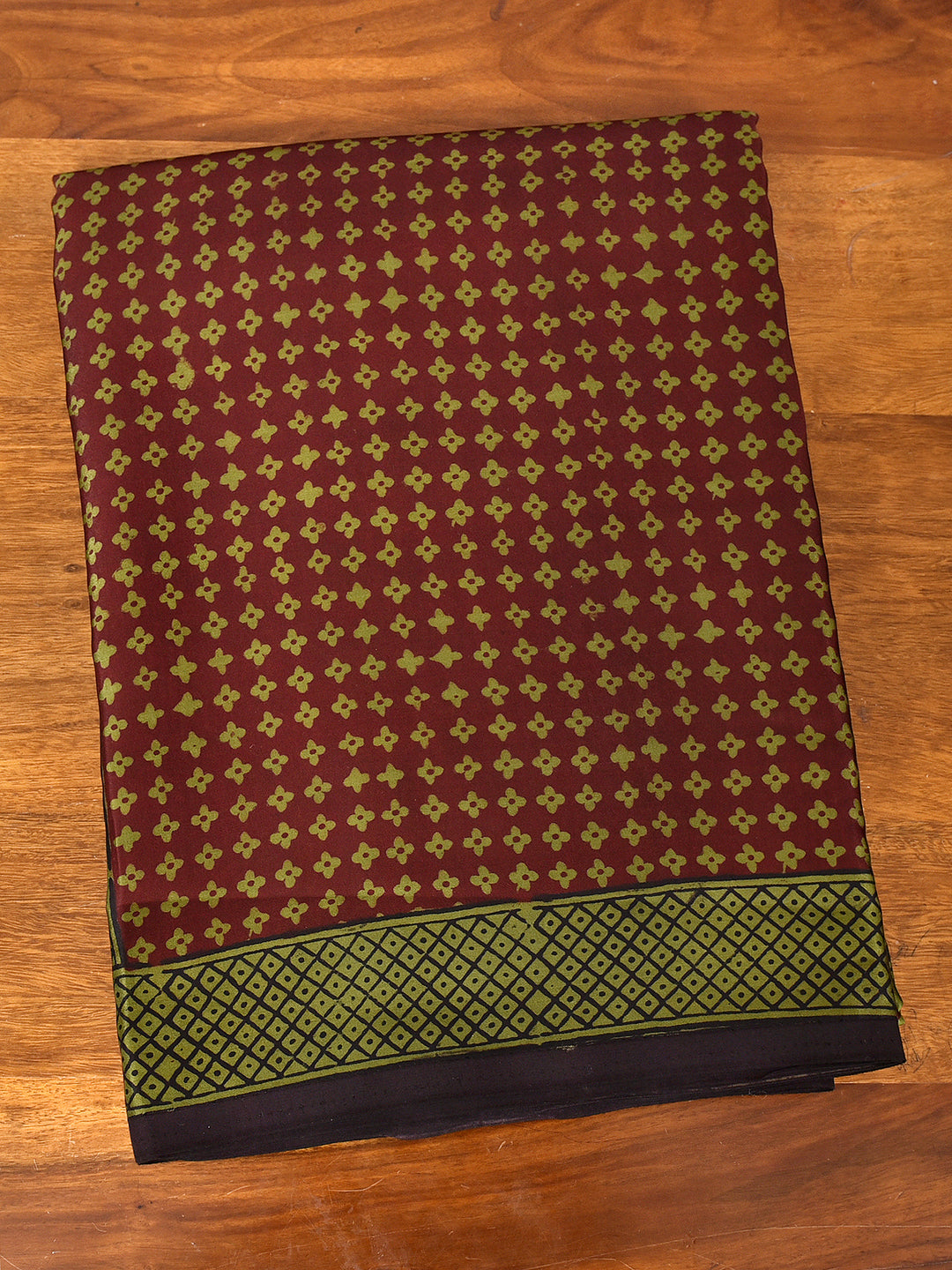 SHYAMALI  : BAGH HANDBLOCK MODAL SILK SAREE