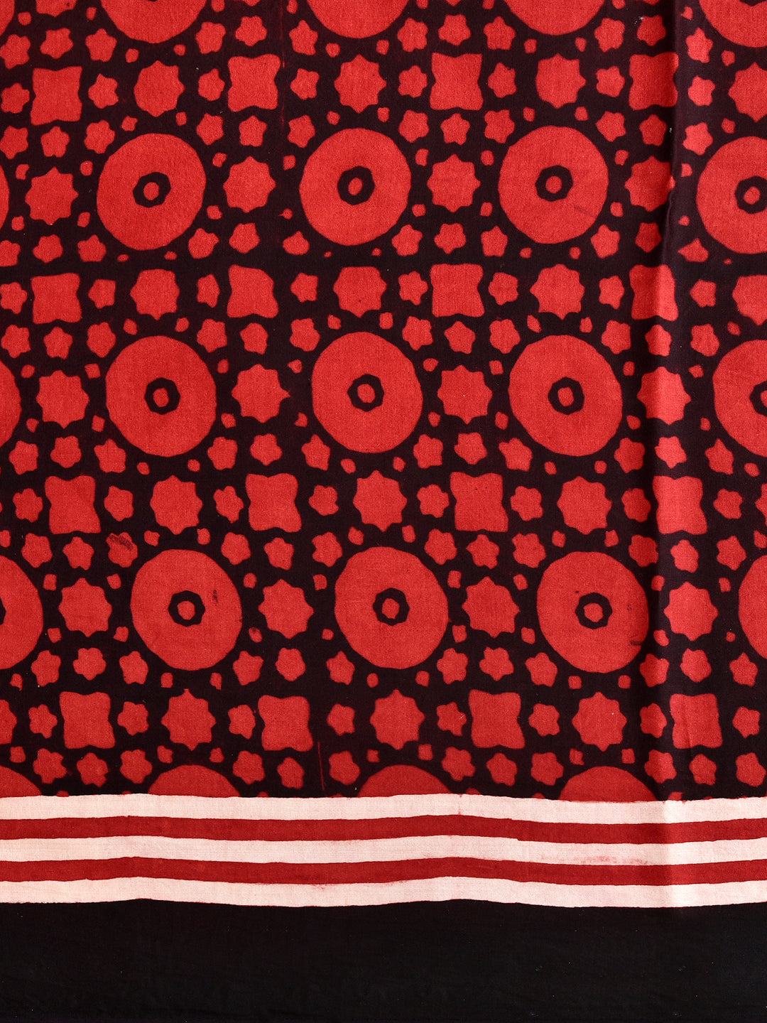 MUJILA : AJRAKH HANDBLOCK MODAL SILK SAREE