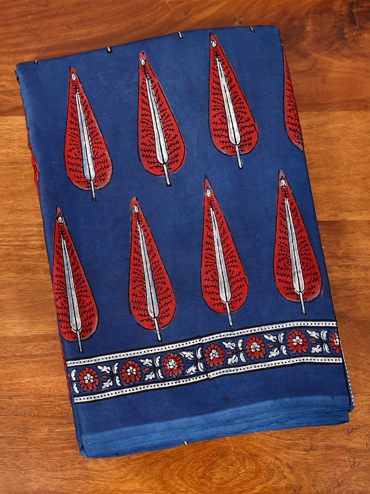 EYILA : AJRAKH HANDBLOCK MODAL SILK SAREE