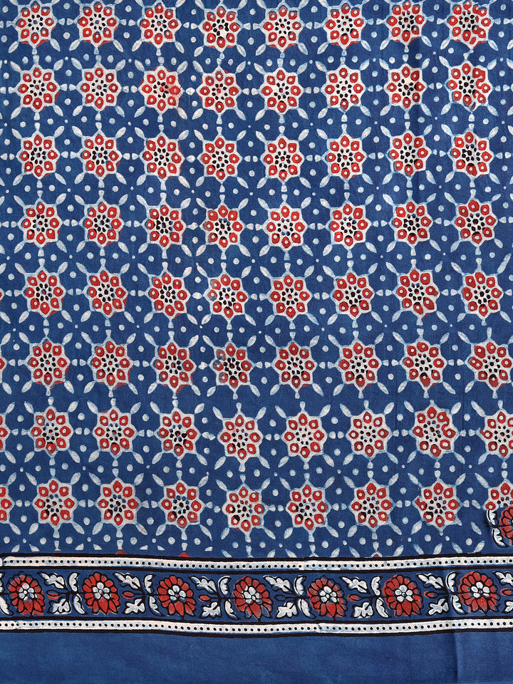 EYILA : AJRAKH HANDBLOCK MODAL SILK SAREE