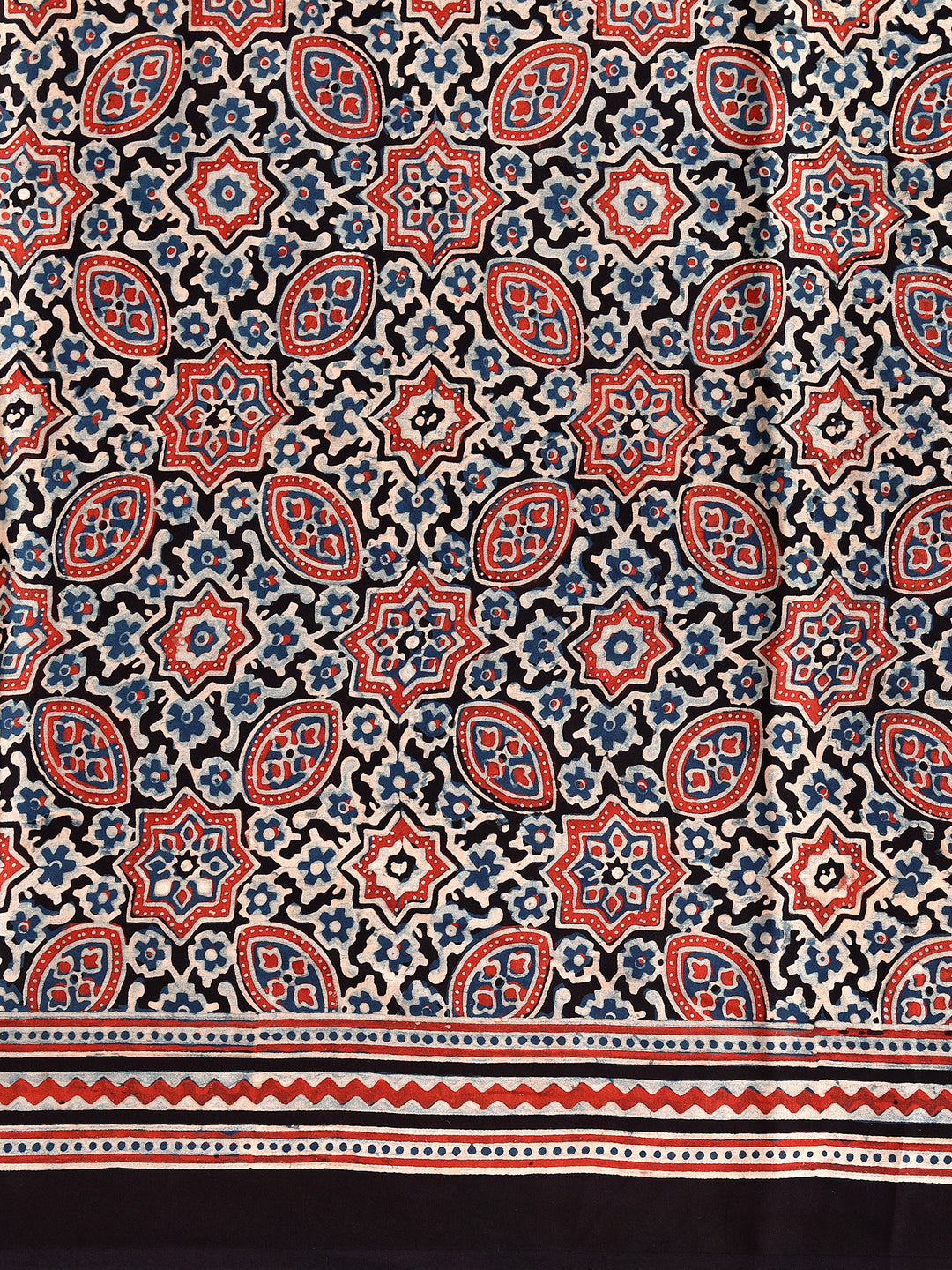 NITISHI : AJRAKH HANDBLOCK MODAL SILK SAREE