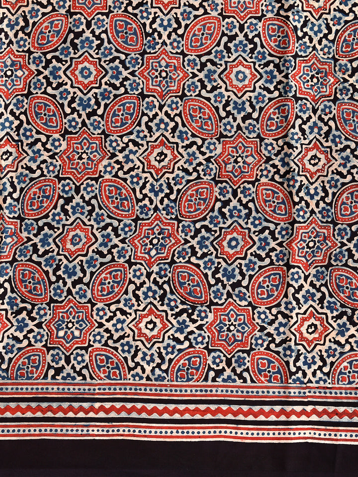 NITISHI : AJRAKH HANDBLOCK MODAL SILK SAREE