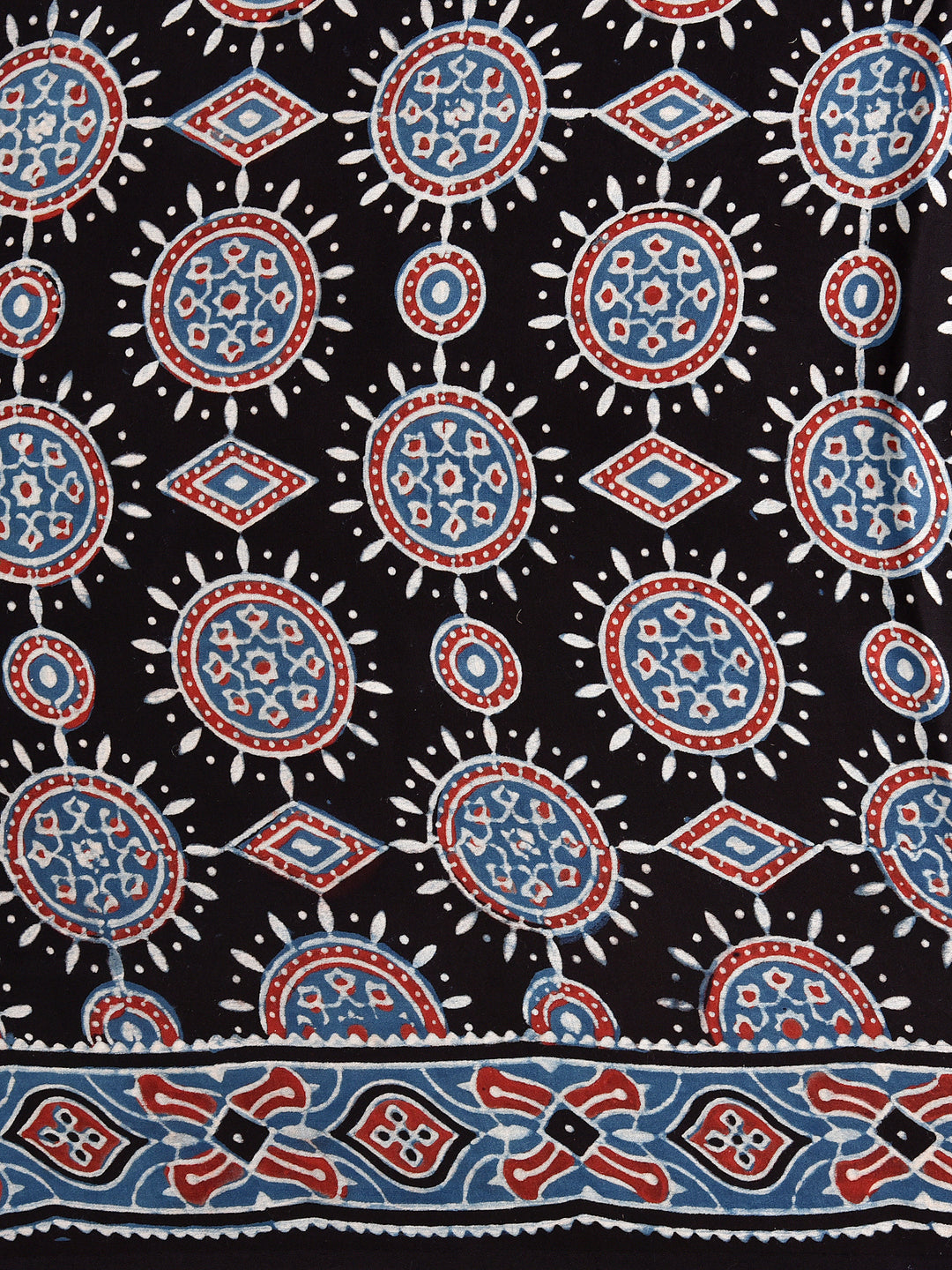 RAMIYA : AJRAKH HANDBLOCK MODAL SILK SAREE