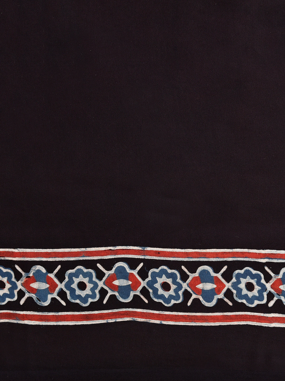 TRAJIKA : AJRAKH HANDBLOCK MODAL SILK SAREE