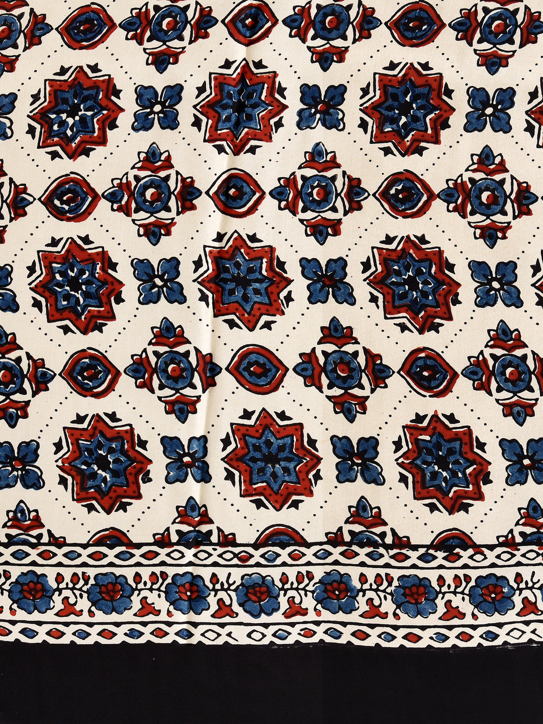 HASMITA : AJRAKH HANDBLOCK MODAL SILK SAREE