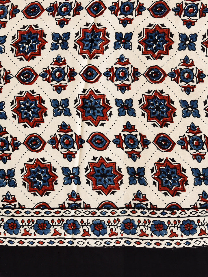 HASMITA : AJRAKH HANDBLOCK MODAL SILK SAREE