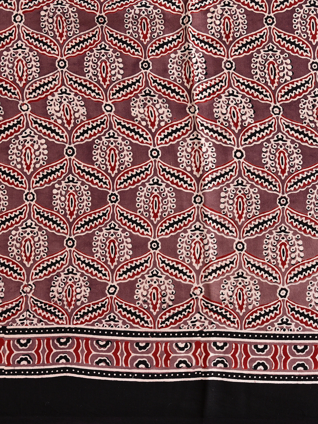 RIDHISHA : AJRAKH HANDBLOCK MODAL SILK SAREE