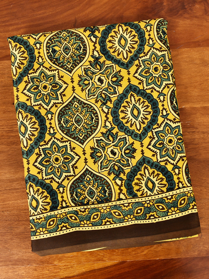 QUEEN : AJRAKH HANDBLOCK MODAL SILK SAREE