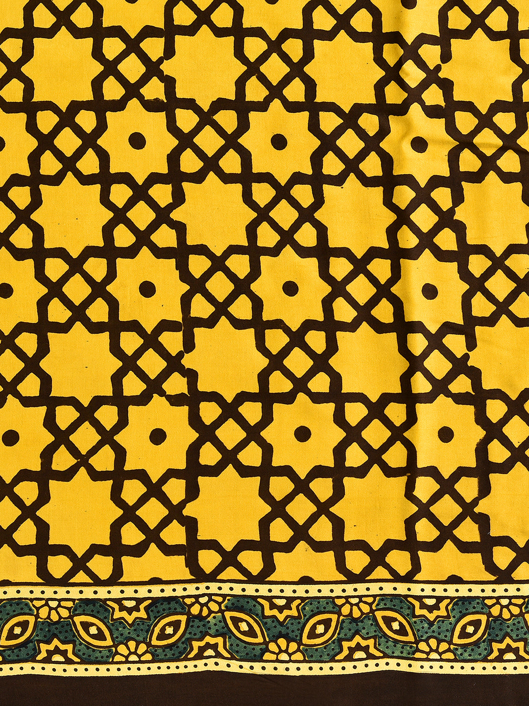 QUEEN : AJRAKH HANDBLOCK MODAL SILK SAREE