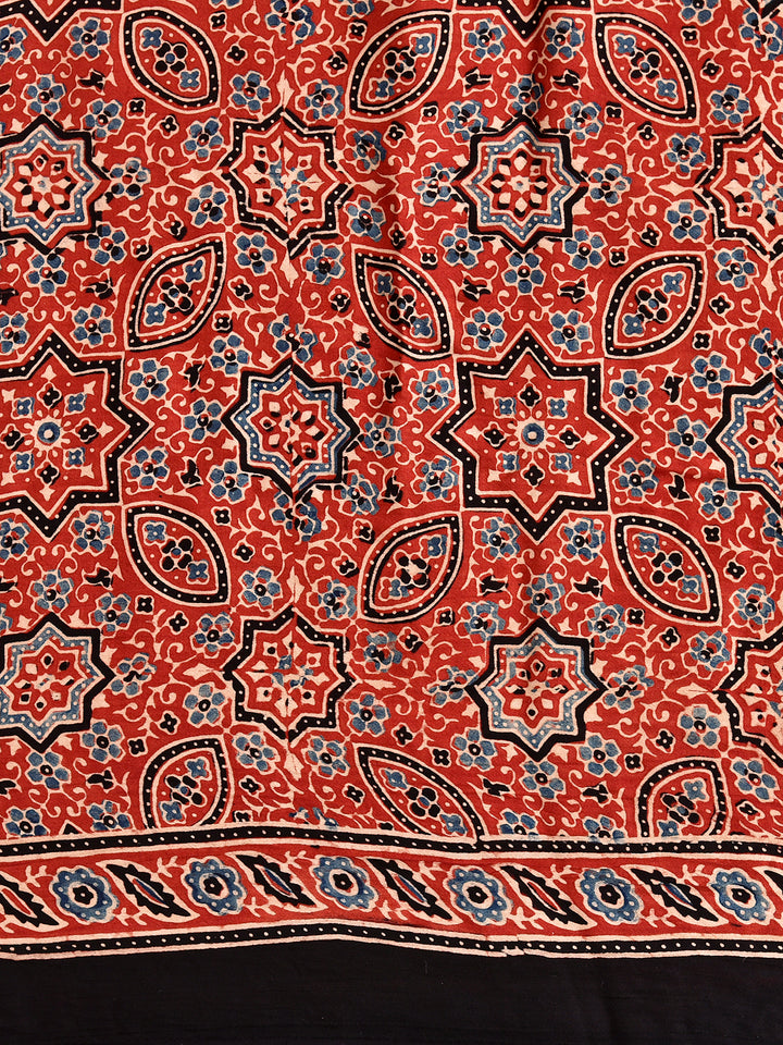 GHARILI  : AJRAKH GHARCHOLA SEMI GAJJI SILK SAREE