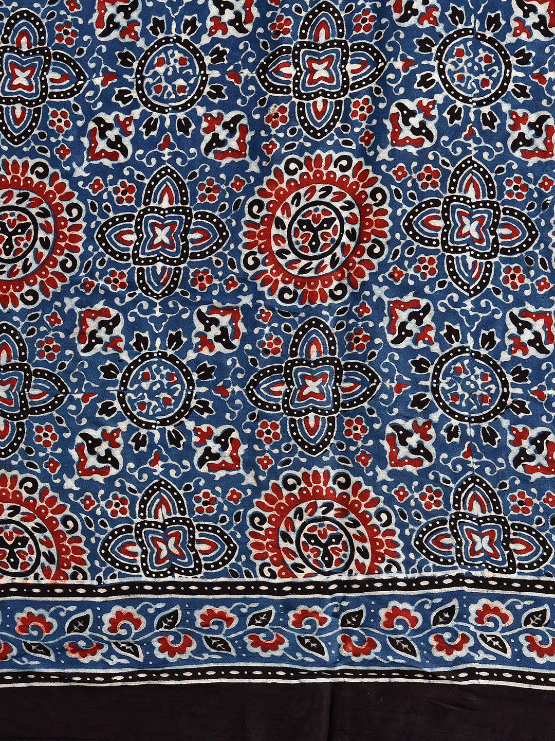 SUKANYA : AJRAKH GHARCHOLA SEMI GAJJI SILK SAREE