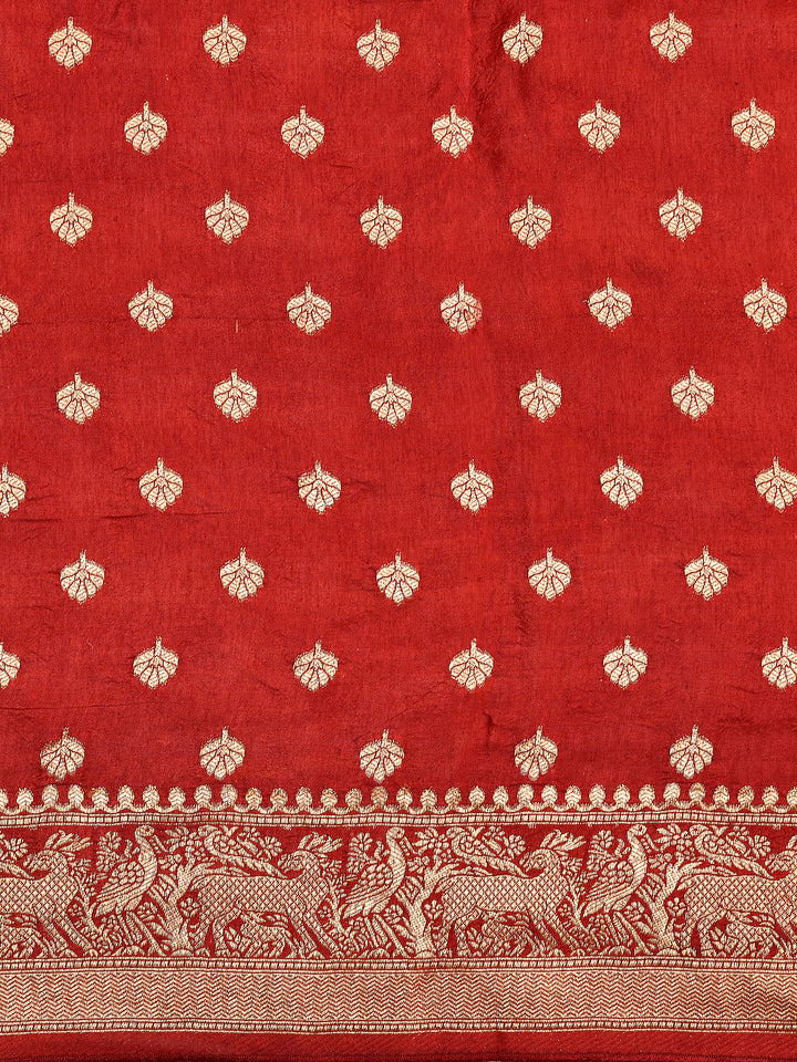 RISHIKA : AJRAKH DOLA SILK SAREE WITH NAKSHI ZARI PALLU
