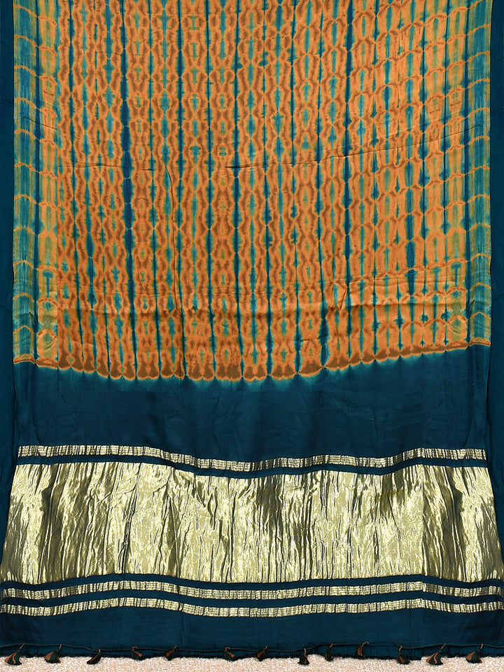 YUKTA : HAND SHIBORI MODAL SILK SAREE