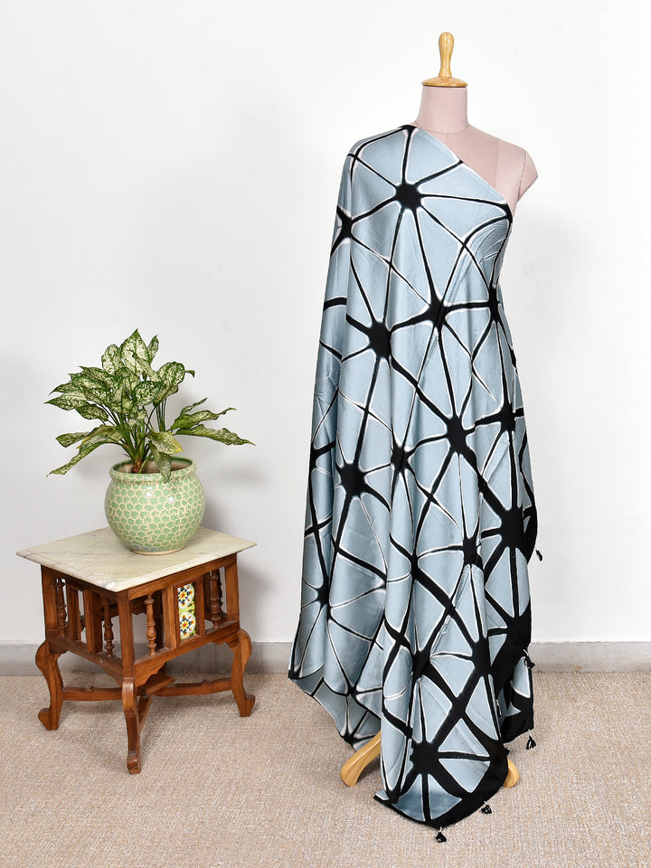 MISHRI : CLAMP DYED MODAL SILK DUPATTA