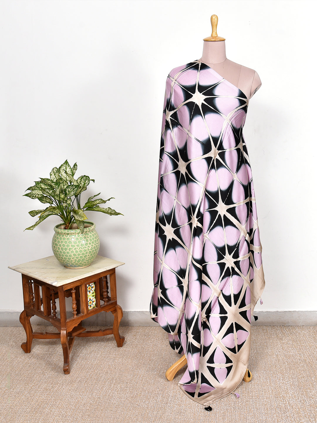 HUNAR : CLAMP DYED MODAL SILK DUPATTA