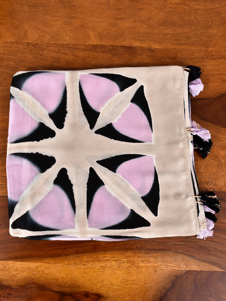 HUNAR : CLAMP DYED MODAL SILK DUPATTA