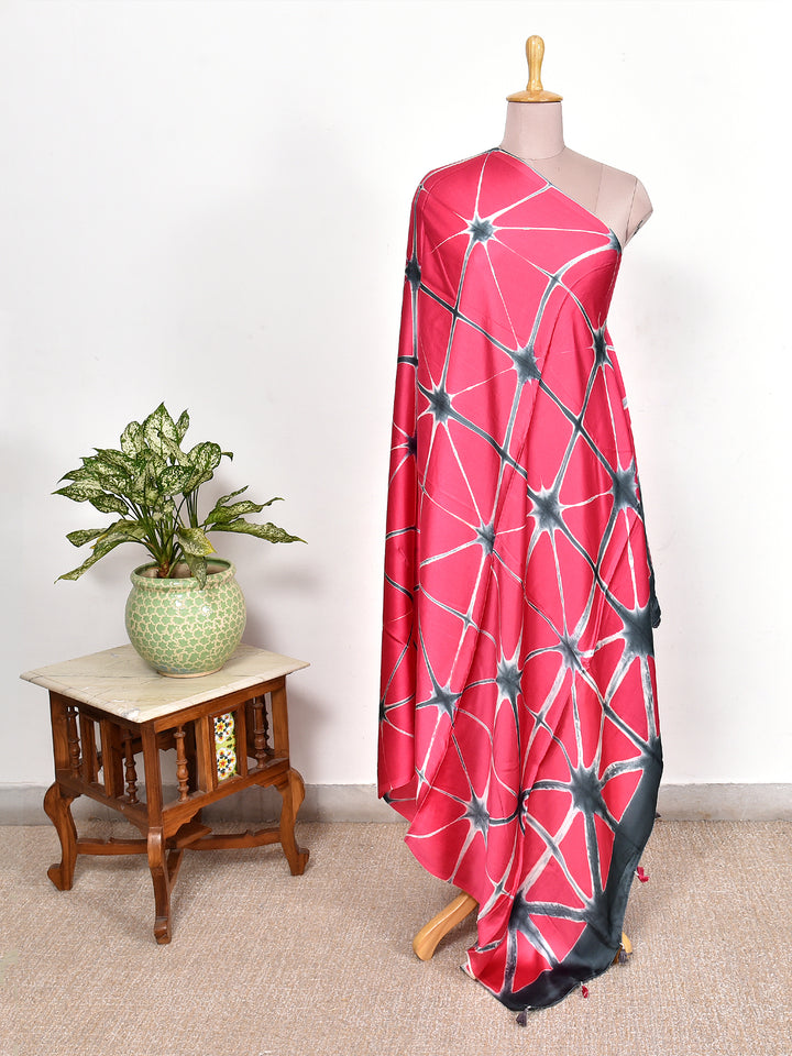 PUJA : CLAMP DYED MODAL SILK DUPATTA