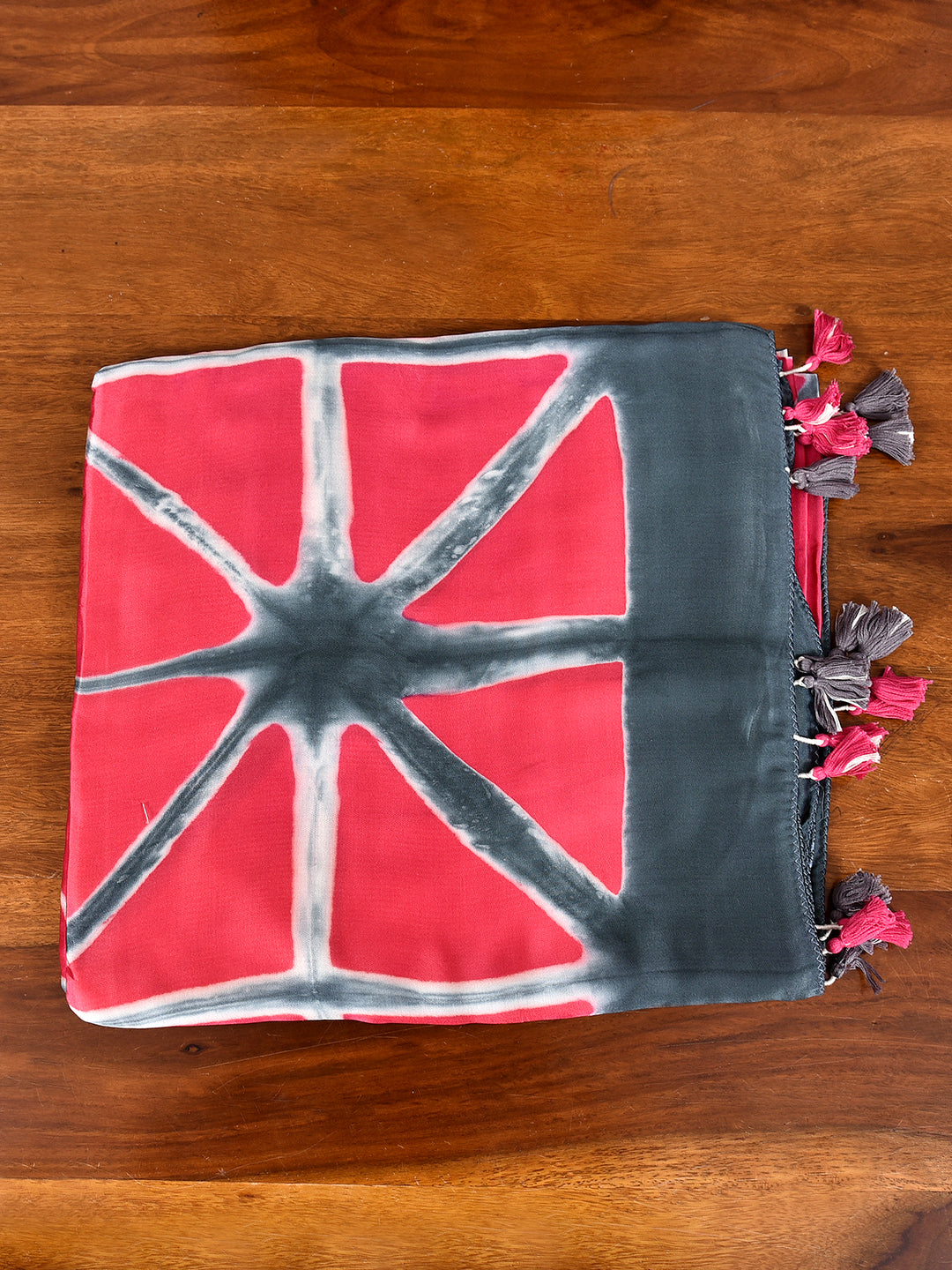 PUJA : CLAMP DYED MODAL SILK DUPATTA
