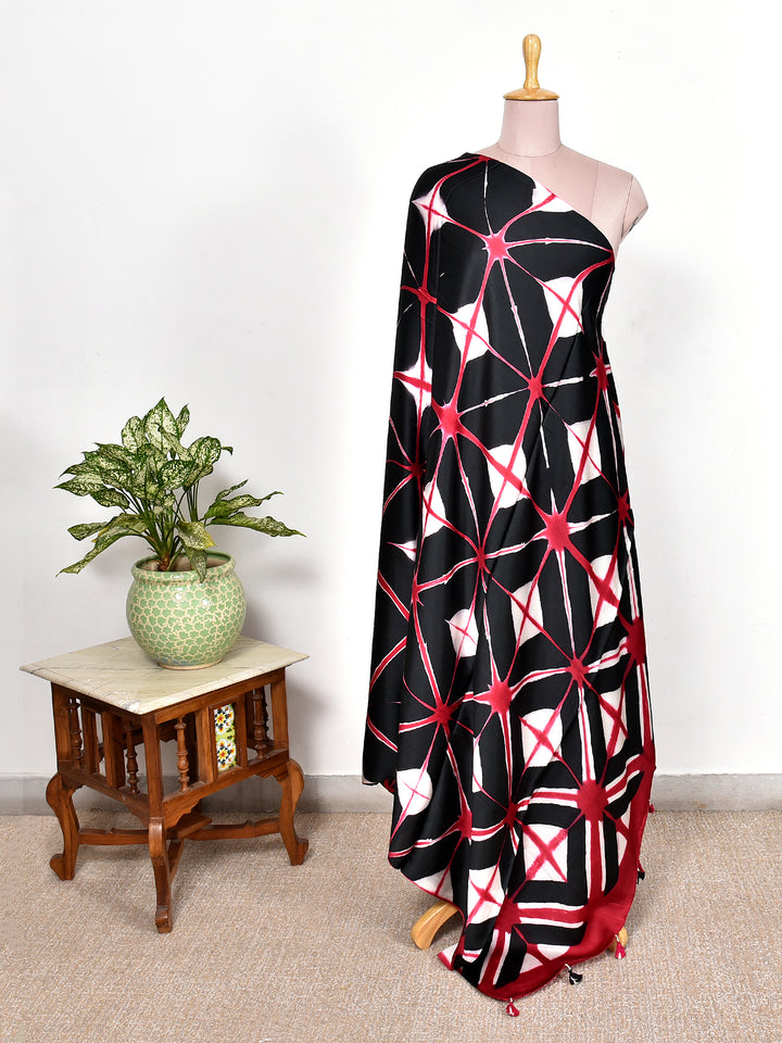 YASHA : CLAMP DYED MODAL SILK DUPATTA