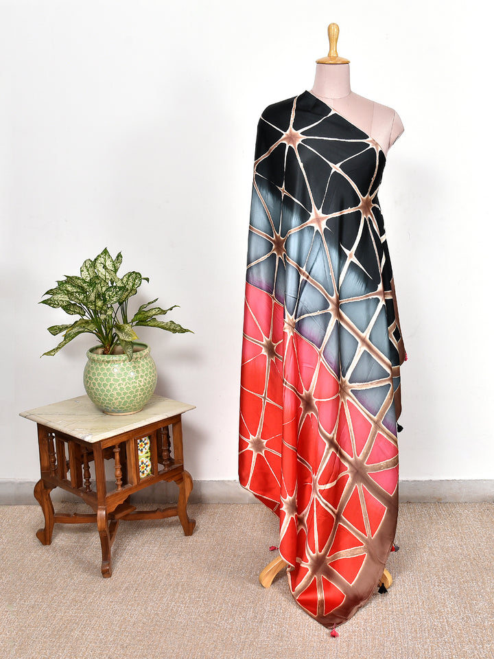 BARSAT : CLAMP DYED MODAL SILK DUPATTA