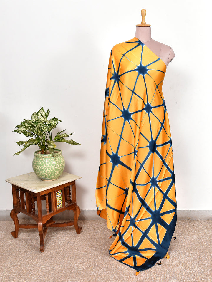 RIHA : CLAMP DYED MODAL SILK DUPATTA