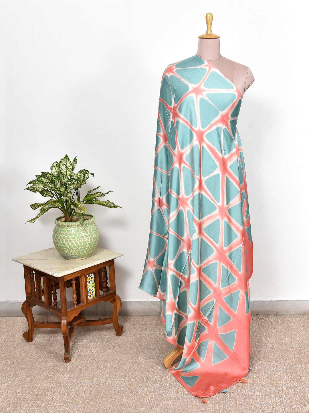 BHAMA : CLAMP DYED MODAL SILK DUPATTA