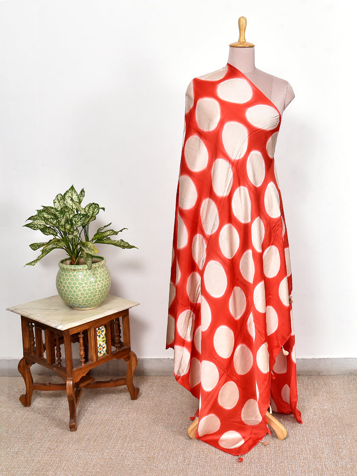 DINSHA : CLAMP DYED MODAL SILK DUPATTA