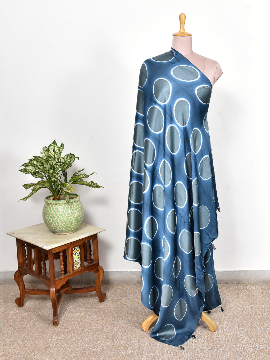 AMELA : CLAMP DYED MODAL SILK DUPATTA