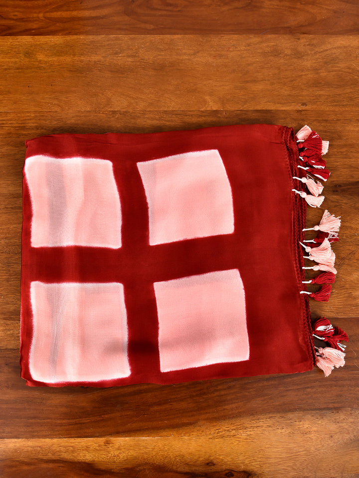 DASHI : CLAMP DYED MODAL SILK DUPATTA